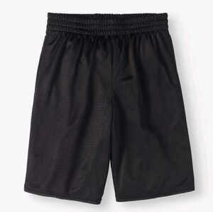 Boys Athletic Works Black Mesh Athletic Shorts Size S (6–7)